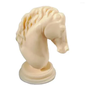 Moules de cuisson Tête de cheval Statue Bougie Silicone Moule Buste Sculpture Sculpture Art Figurine Animal Poney Moule M358