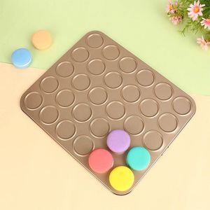 Outils de cuisson, Kit de macarons à 30 trous, poêle en acier au carbone, Pot à macarons, plateau antiadhésif, tapis de moule pour faire soi-même, fournitures de décoration de gâteaux, 1 pièce