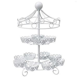 Outils de cuisson 2 Layer-12 Count Carousel Cupcake Stand Holder Display Wedding Cake Cup