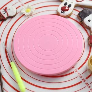 Outils de cuisson bricolage gâteau Table rotative Mini fondant en plastique plateau tournant plate-forme ronde support à biscuits rotatif maison cuisine accessoire