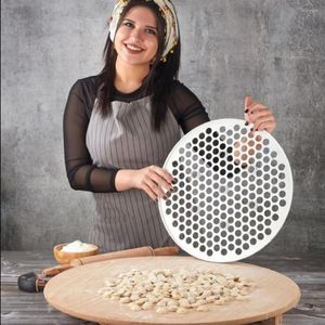 Herramientas para hornear, fabricante de ravioles, prensa de masa para empanadas, molde para Manti, molde para Pasta Pelmeni, bola de masa hervida, cocina DIY, 19 agujeros