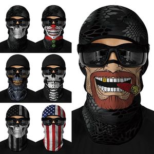 BALACLAVA MOTOCYLYE FACE ICE SILK CAMOUFLAGE MASQUE Été Anti-UV Running Face Shield Sports Headwrap Moto Accessories 240504