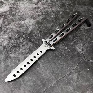 Balisong Butterfly Swing Training Trainer Knife No afilado 3 Style Silver Angel Hom Basilisk Sea Snake Monster Nautilus BM42 BM43 BM46 BM47 BM51 BM87 EX10 Jilt Knives