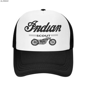 Casquettes de baseball 1921 Indian Scout Moto Biker Cap Male Balaclava Man Balaclava Baseball Cap Cowboy Hat Cap Male Men's Panama Hat Hats Man J230520