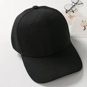 Ball Caps 2023 Black Cap Couleur solide Baseball Snapback Casquette Casquette Fitted Casual Gorras Hip Hop Dad pour hommes Femmes Unisexe