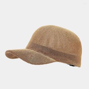 Gorras de béisbol 2023 verano paja sólida gorra de béisbol ajustable al aire libre Snapback sombreros para hombres y mujeres