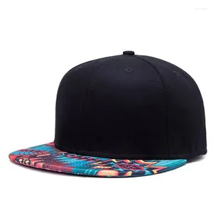 Ball Caps 2024 Femmes Hip Hop Flower Hat Brim Match coloré Baseball Straight Men Men Snapback CAP SPORTS OUTERNOOR