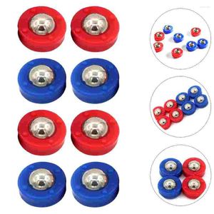 Casquettes de balle 8 pièces jeu de palets de table perles roulantes football jouet coulissant jouets de bureau balles Mini accessoires gratuits