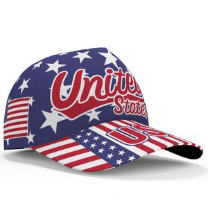 Gorras de béisbol Gorra de béisbol de América Nombre personalizado gratis Equipo Nosotros Sombreros País de EE. UU. Viaje Nación estadounidense Bandera de estrella de Estados Unidos Sombrero 230522