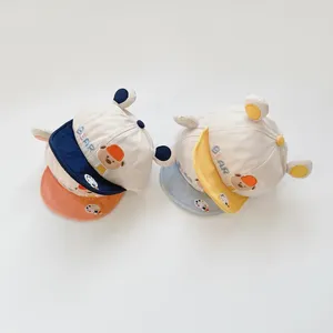 Gorras de bola Gorra de bebé Primavera Otoño Corea del Sur Super Lindo Niño Infantil Oso de dibujos animados Sombreros al aire libre Niño Niña Viseras de béisbol 1-2 Y