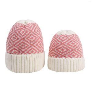 Gorras de béisbol para mujer de moda con palabras para adultos y bebés 2 piezas otoño invierno térmico lana caliente cualquier gorra