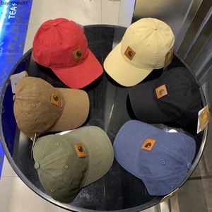 Gorras de béisbol Sombrero de béisbol Carhart Wash Material Cap Amantes Casual Primavera Verano Sun Shading Top suave Tarjeta de moda