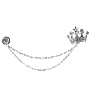 Batchons à billes Branche Badge vintage Pin de revers décor de décoration de la couronne épingles à vêtements de chaîne décoré décoratifs
