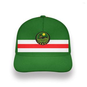 Gorras de bola CHECHNYA Sombrero Gratis Nombre personalizado Número Grozny Imprimir Bandera Palabra Ruso Rusia Rossiya Argun Gudermes Gorra de béisbol chechena