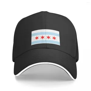 Tapas de pelota Chicago Illinois State - Flag Baseball Cap Cosplay Hat Man Luxury Ladies Men's
