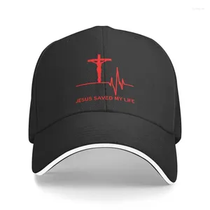 Ball Caps Classic Jesus Saved My Life Relig Religious Christian Baseball Gap Mujeres Hombres Ajustable Dad Hat al aire libre