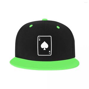 Casquettes de baseball classique unisexe Poker as de pique casquette de Baseball adulte réglable Hip Hop chapeau hommes femmes Protection solaire