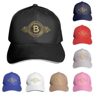 Ball Caps Crypto Devinge Traders Gold Coin Print Back Hat All Season Cascal Baseball Cap pour hommes chapeaux de camionneur réglables pour hommes