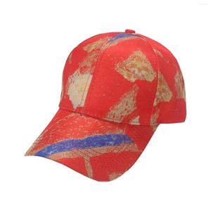 Gorras de bola pato para hombres y mujeres patrón impreso sombra fácil colorido béisbol sol plano sombreros para hombres 2023