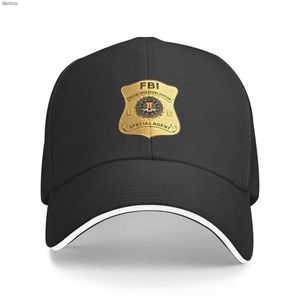 Ball Caps FBI SpecialAgentCap Baseball Cap Ball Cap Ball Sun Chat pour enfants Snapback Cap Hats Womens 2024 MENSL240403L240413