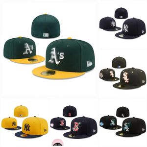 Casquettes de baseball Chapeaux ajustés Snapbacks Chapeau Chapeau de football réglable Stitch Sport World Patché Chapeaux cousus entièrement fermés ordre de mélange 7-8