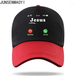 Ball Caps drôle Jésus imprimer couleur assortir la casquette de baseball casquette chapeaux décontractés pour les hommes les femmes unisexes appellent accepter ou refuser