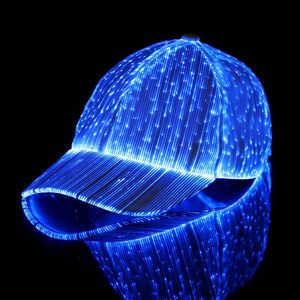 Ball Caps Gorra De B￩isbol Fibra ￓptica Con Luz Led,gorra Led,deportiva,entretenimiento Nocturno,Bar,discoteca,2022