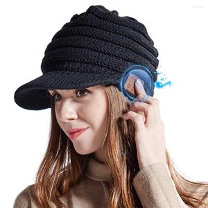 Bola de pelota con manos libres de sombrero bluetooth compatible con auriculares inalámbricos para tejer gorro de béisbol para invernal