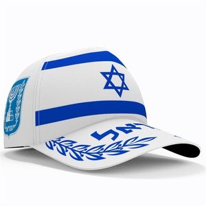 Gorras de béisbol Gorra de béisbol de Israel 3d Nombre personalizado gratis Equipo Il Hat Isr País Viaje Nación árabe Judaísmo Hebreo Árabe Bandera Sombrero 220928