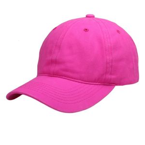 Casquettes de baseball Dames vert menthe casquette de baseball non structurée coton lavé 6 panneaux casquette de balle rétro chapeaux pour femmes jaune néon rose néon 230921