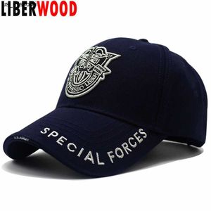 Casquettes de baseball LIBERWOOD Haute qualité Forces spéciales de l'armée américaine SF De Oppresso Liber Casquette brodée Chapeau tactique Casquette de baseball en coton Chapeau de papa J230520