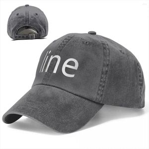 Línea de bolas Línea Denim Baseball Cap Fashion Logo Men Trucker Hat verano al aire libre