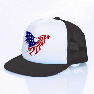 Ball Gaps Men Mujeres Día de Independencia Americana Celebración Snapback Hat USA Flagal Capa de béisbol de béisbol Strong Fist Eagle Trucker sombreros YF117 AA220517