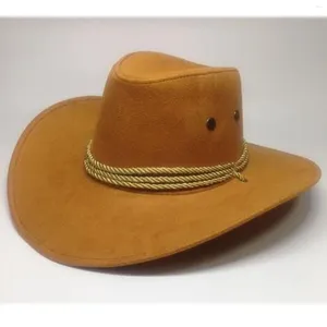 Casquettes de boule hommes femmes chapeau de cowboy casquette occidentale large chapeau de soleil hiver enfant en bas âge chapeaux Fedora pour garçons tenue de rodéo