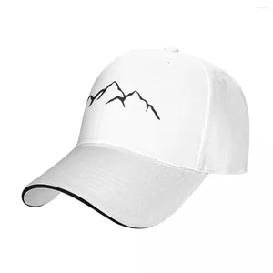 Casquettes de Baseball, contour de montagne, casquette de Baseball, printemps, Art vectoriel, chapeaux Hip Hop, vente en gros, unisexe, imprimé élégant pour adolescents