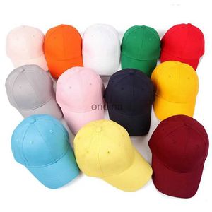 Bonés de bola novos 16 cores crianças cor sólida versão coreana crianças snapback bonés boné de beisebol com primavera verão hip hop menino menina bebê chapéus yq240117