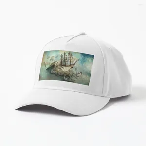 Gorras de béisbol Ahora me acuesto para leer las ligas de viaje antes de dormir Gorra diseñada y vendida por?marineloup-art