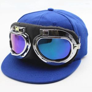 Ball Caps Parent-Child Baseball Hat Snapback Pilot Flat Brim Hip Hop Personnalize Street Dance Cool Sunshade Boy Kpop