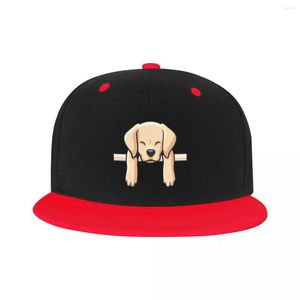 Gorras de béisbol personalizadas divertidas Labrador Retriever gorra de béisbol monopatín plano Snapback hombres mujeres ajustable mascota perro Hip Hop sombreros