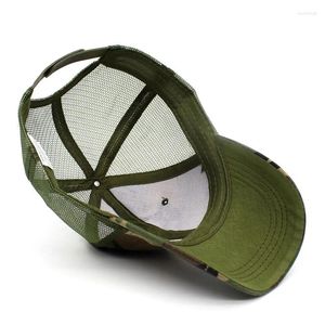 Ball Caps Plain Hats Sports Camping Camping Outdoor Half Mesh Jungle Camo Retro Army Style Mens Women Visor Camouflage Trucker