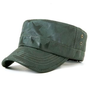 Ball Caps Retro Military Hats Männer Camouflage Flat Top Baseball Damen Dailywear Army Outdoor Sonnenhut Atmungsaktives Visier Großhandel 230421