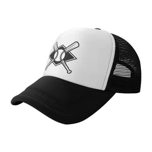 Capas de pelota Sports Baseball Signo Grid Trucker Hat Hat Hats for Men Summer Mens Casual Four Seasons One Size