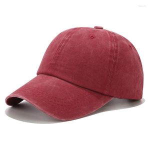 Casquettes de baseball printemps et été extérieur unisexe réglable casquette anti-soleil avec large bord contracté conception couleur unie Baseball