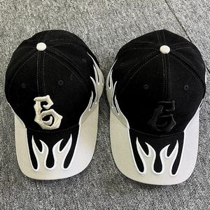 Ball Caps Star avec Hip Hop Hat - Sellling High Street Fashion Flame Cap Baseball Cap Outdoor Cool Tide Marque Soleil