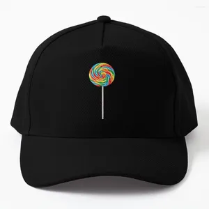 Gorras de bola Remolino Lollipop Colorido Caramelo Gorra de béisbol Sombrero Hombre Playa de lujo Sombreros de verano Mujeres Hombres