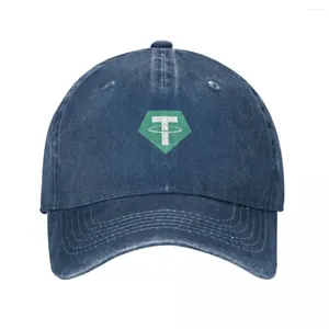 Casquettes de balle Tether Logo Casquette de baseball Snap Back Hat Beach pour hommes femmes