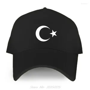 Gorras de bola Turquía Turkiye turco islámico musulmán bandera cresta gorra de béisbol hombres algodón sombrero mujeres unisex pico