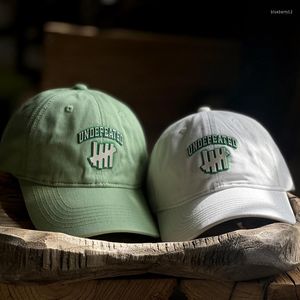 Gorras de bola Deporte invicto Gorra de béisbol Letras de moda de verano Logotipo ajustable Hombres Mujeres Algodón Simple Casual Hip Hop Hat