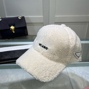 Ball Caps Winter Ball Caps voor Heren Dames Designer Kasjmier Baseball Cap Met Letters Mode Straat Hoed Mutsen Warme harige hoeden M328i