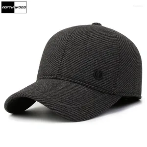 Casquettes de Baseball d'hiver pour hommes, oreillettes d'extérieur, chapeaux de camionneur, garder au chaud, Casquette à rabat, Casquette en os, chapeau de papa de Golf